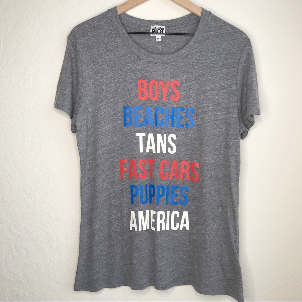 Sub_Urban Riot "Boys Beaches..." Graphic Tee, Sz M